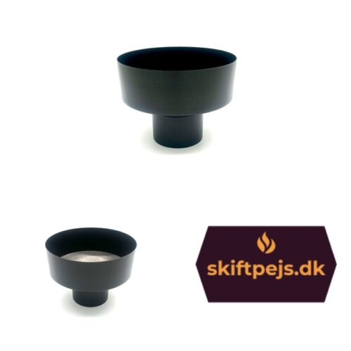 Pilleovns røgrør Overgang 80(han) / 160(hun)