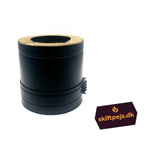 Lige rør 250 mm Ø150/250 mm sort