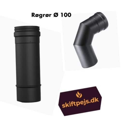 Pellets Røgrør Ø100